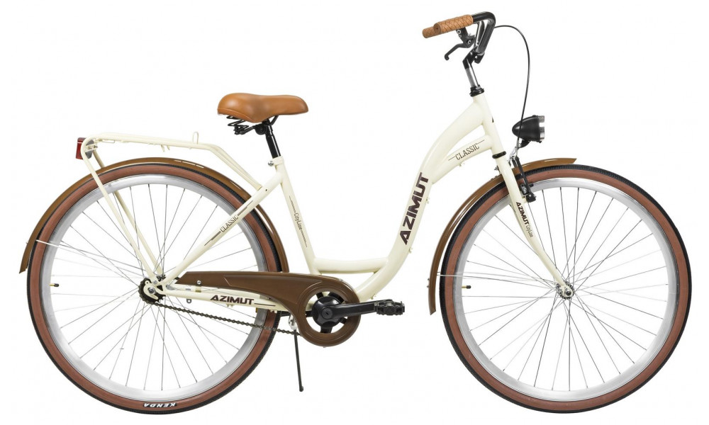 Dviratis AZIMUT Classic 28" 2025 cream - 1