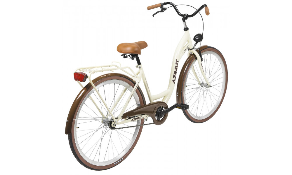 Dviratis AZIMUT Classic 28" 2025 cream - 2