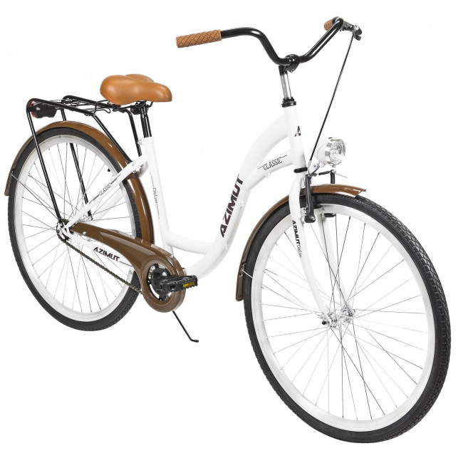 Dviratis AZIMUT Classic 28" 2025 white