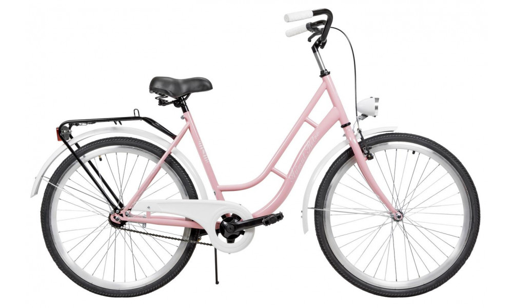 Dviratis AZIMUT Retro 26" 2025 light pink - 2