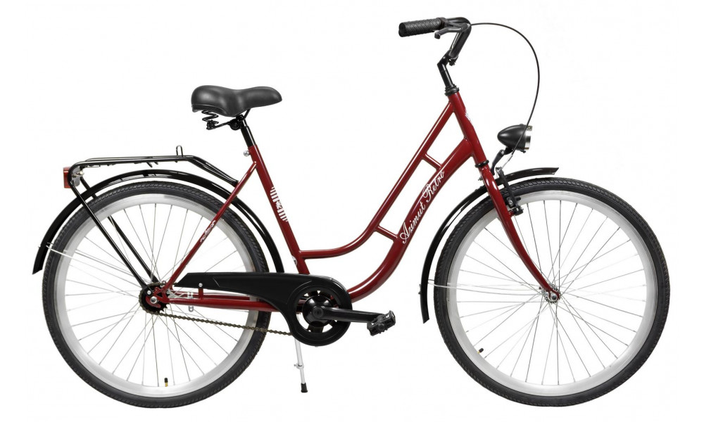 Dviratis AZIMUT Retro 26" 2025 bordo - 1