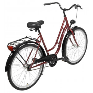 Dviratis AZIMUT Retro 26" 2025 bordo