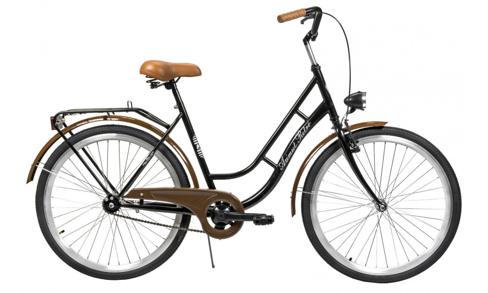 Dviratis AZIMUT Retro 26" 2025 black - 1