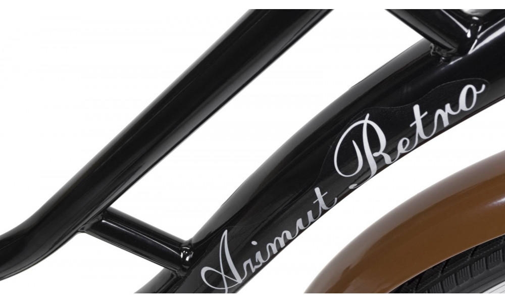 Dviratis AZIMUT Retro 26" 2025 black - 6