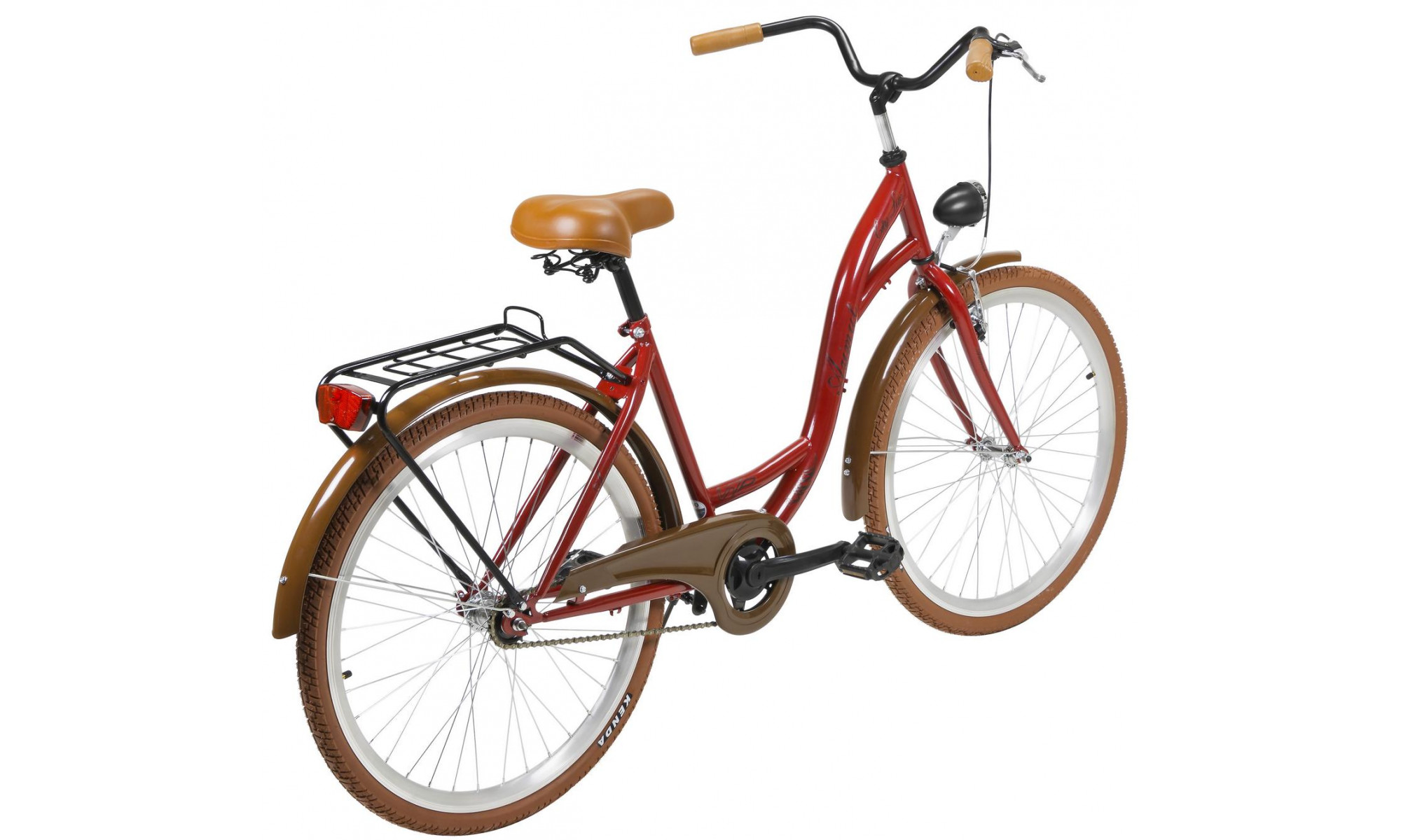 Dviratis AZIMUT City Lux 26" 2025 bordo-brown - 1