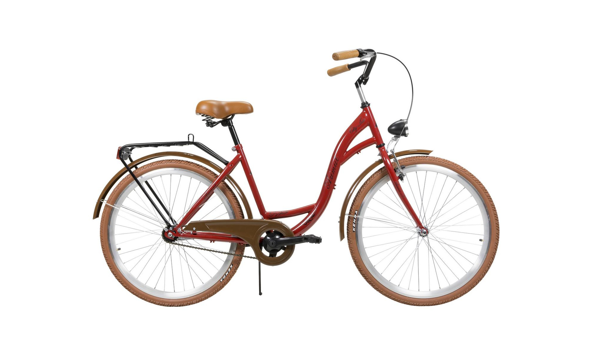 Dviratis AZIMUT City Lux 26" 2025 bordo-brown - 2