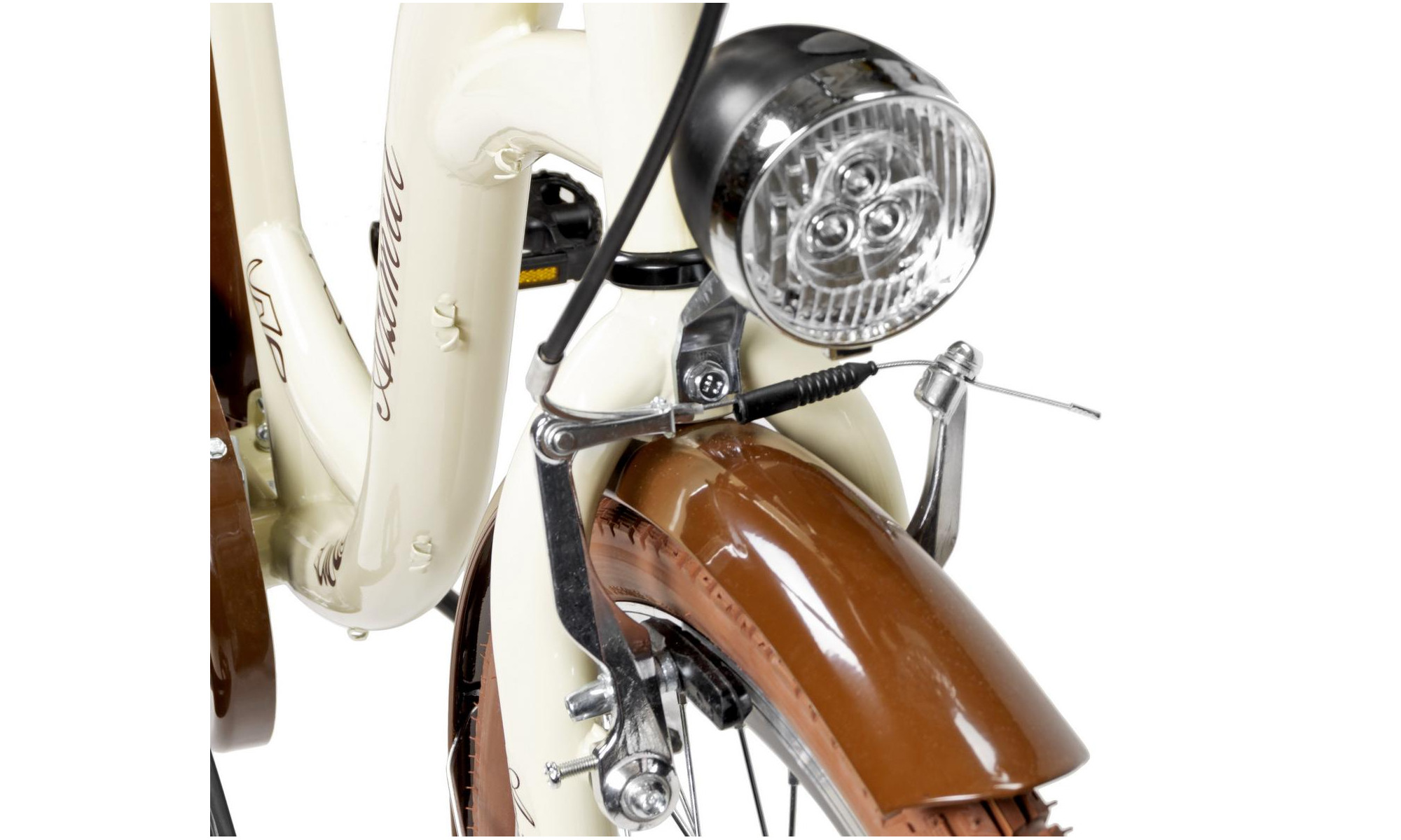 Dviratis AZIMUT City Lux 26" 2025 cream-brown - 6