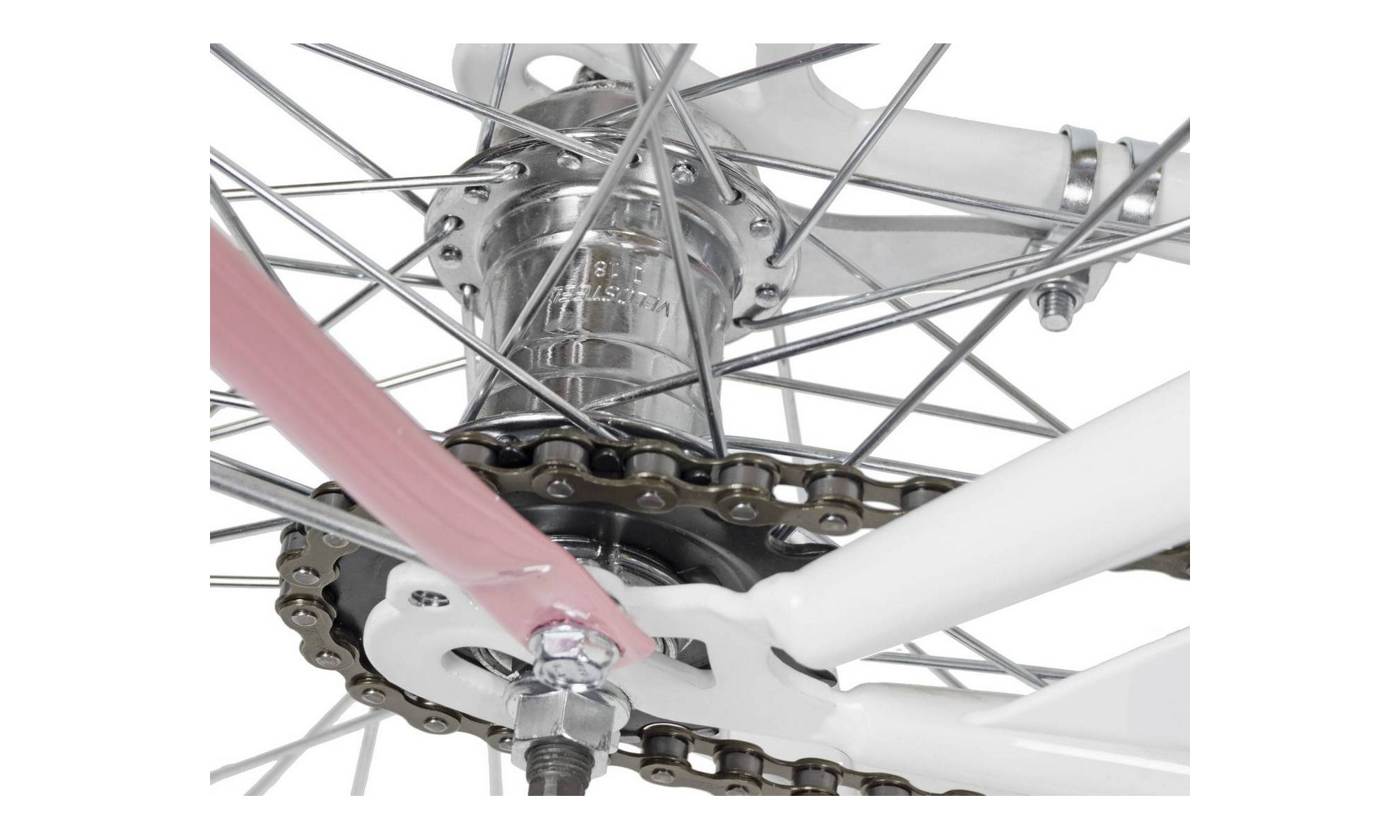 Dviratis AZIMUT City Lux 26" 2025 white-pink - 2