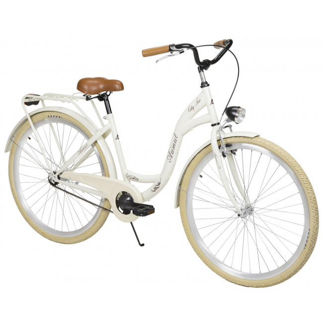 Dviratis AZIMUT City Lux 28" 2025 light cream