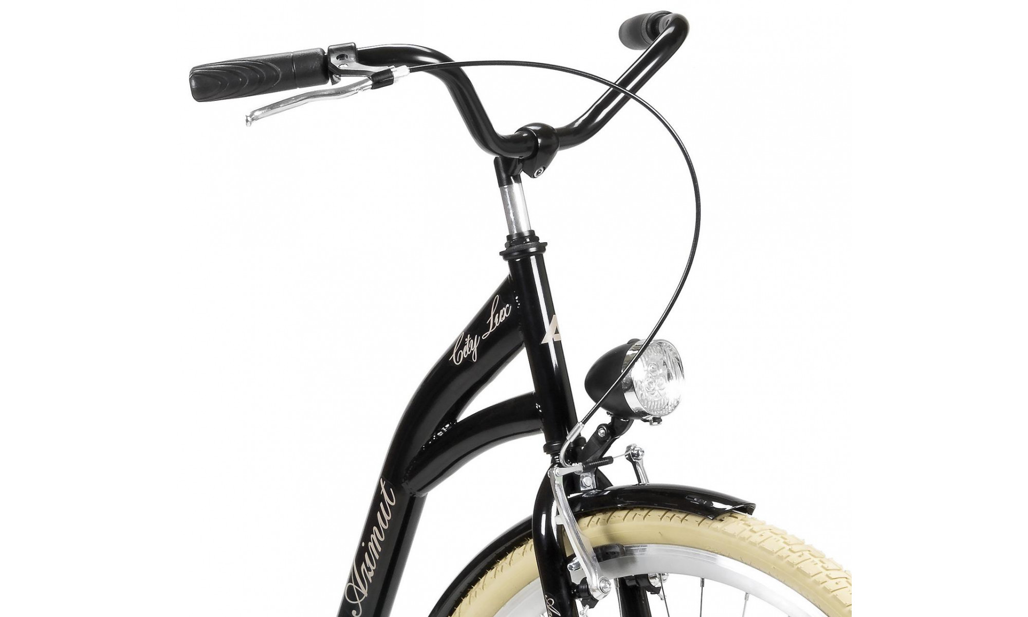 Dviratis AZIMUT City Lux 28" 2025 black-cream - 1