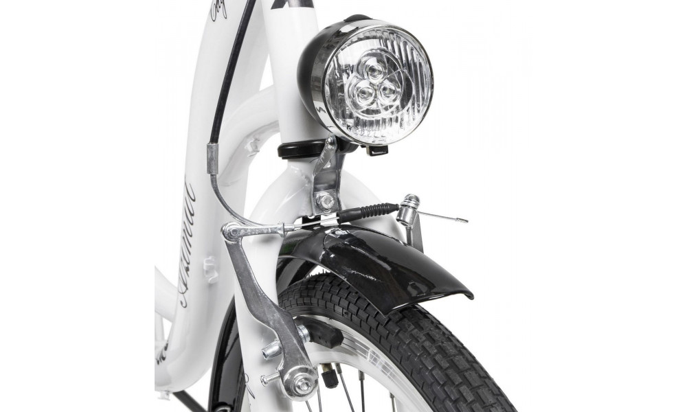 Dviratis AZIMUT City Lux 28" 2025 white-black - 3