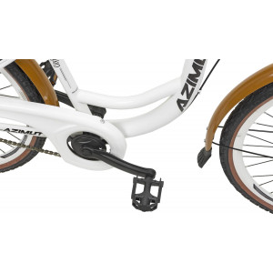 Dviratis AZIMUT Vintage 26" 3-speed 2021 white-cream