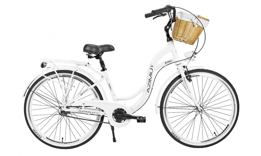 Dviratis AZIMUT Sarema ALU 26" 3-speed 2025 white - 1