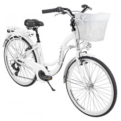 Dviratis AZIMUT Sarema 26" ALU TX-7 2025 white