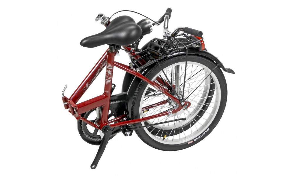 Dviratis AZIMUT Fold 20" 2025 burgund - 1