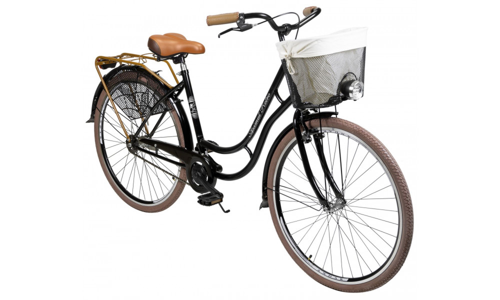 Dviratis AZIMUT Retro Lux 28" 2025 black - 3