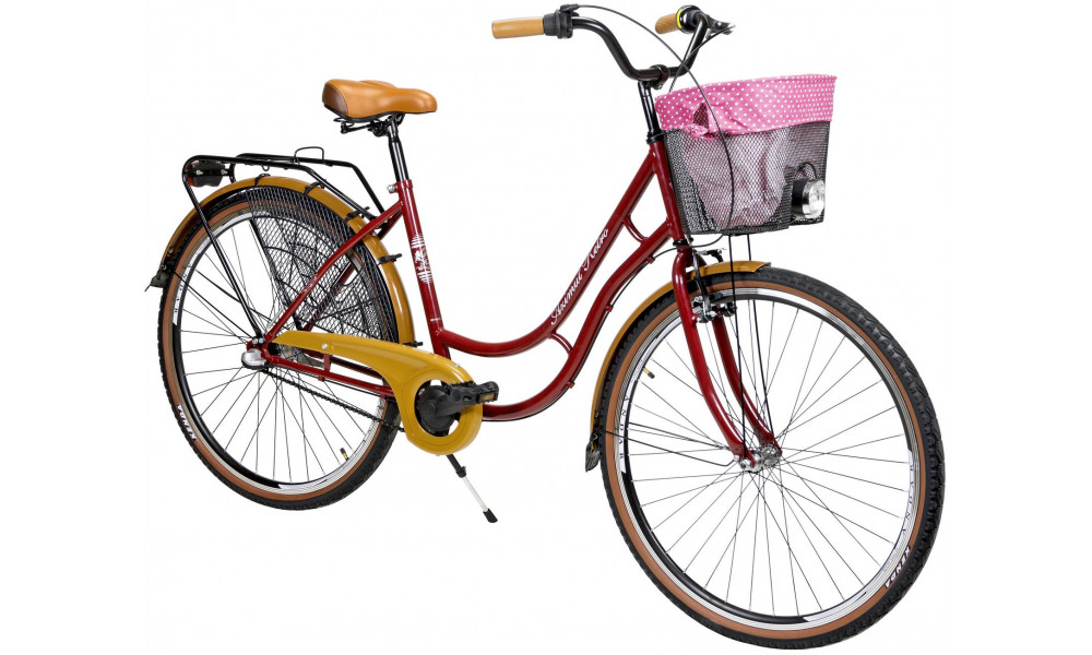 Dviratis AZIMUT Holland Retro 28" 3-speed 2025 burgund - 1