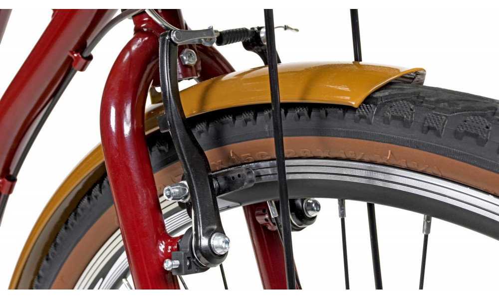 Dviratis AZIMUT Holland Retro 28" 3-speed 2025 burgund - 2