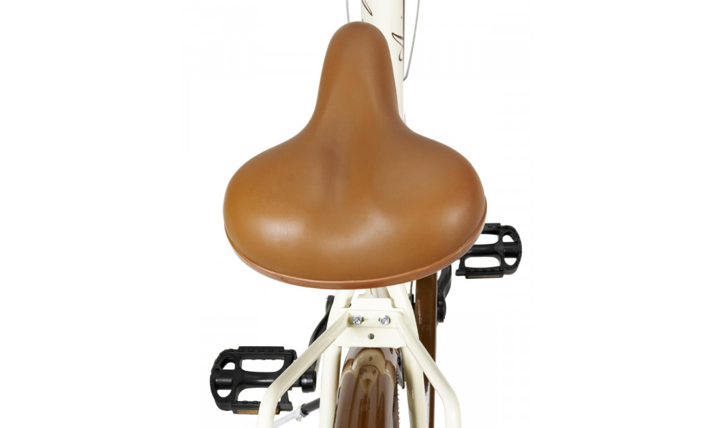 Dviratis AZIMUT City Lux 26" 2025 su krepšeliu cream-brown - 6