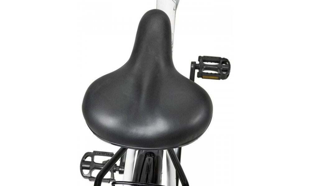 Dviratis AZIMUT City Lux 26" 2025 su krepšeliu white-black - 5