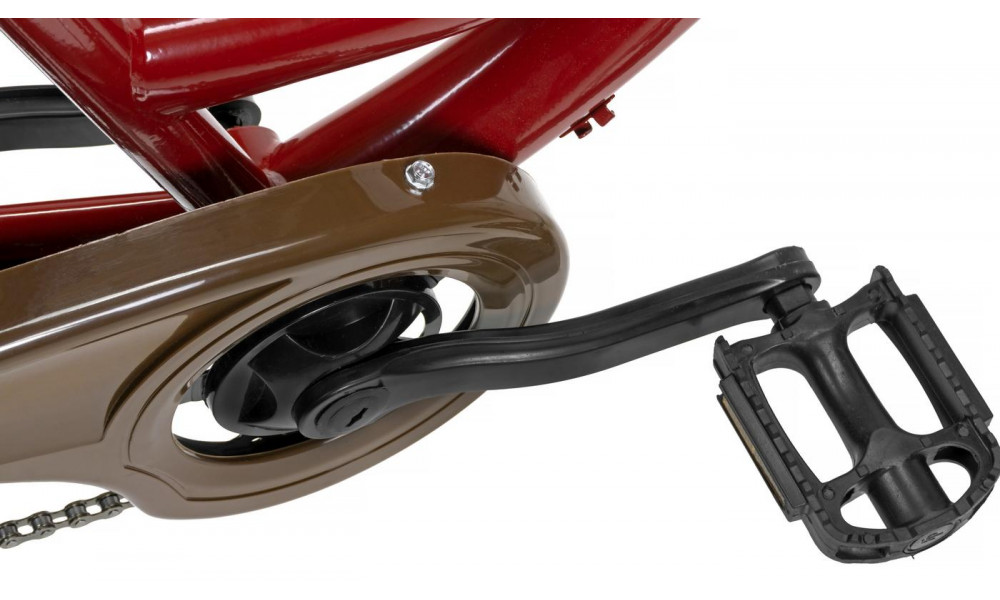 Dviratis AZIMUT City Lux 28" 2025 su krepšeliu bordo-brown - 5