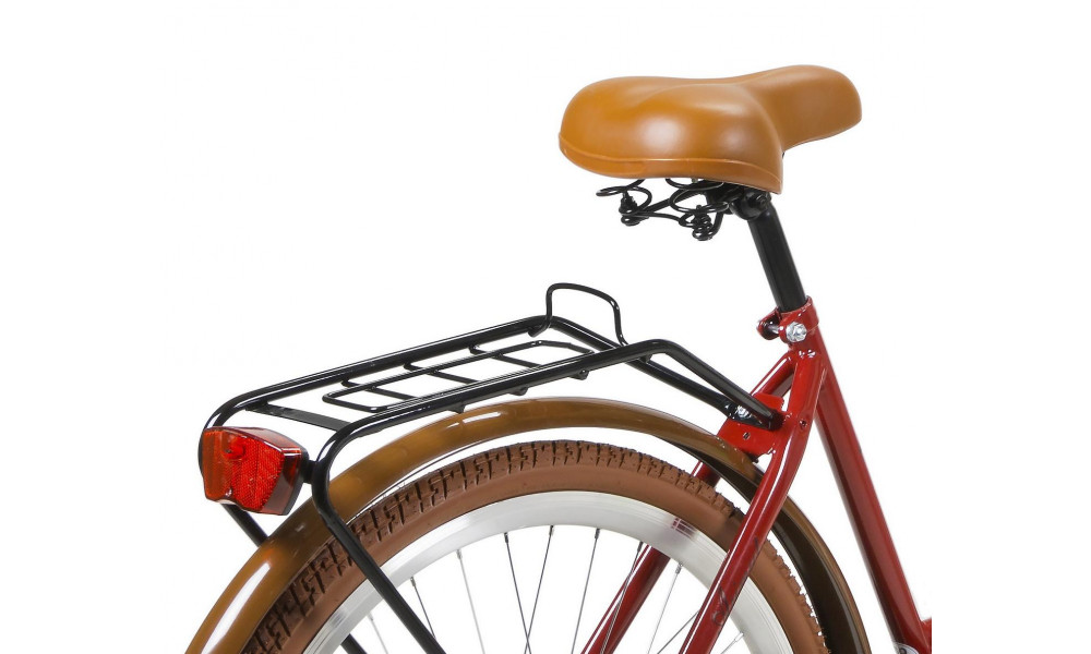 Dviratis AZIMUT City Lux 28" 2025 su krepšeliu bordo-brown - 7