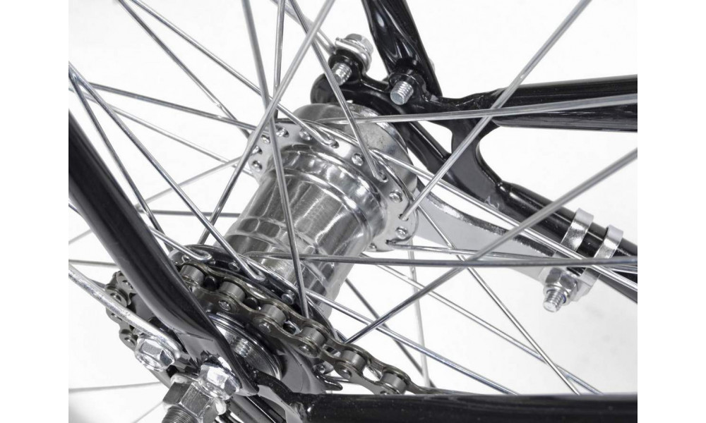 Dviratis AZIMUT City Lux 28" 2025 su krepšeliu black-cream - 7