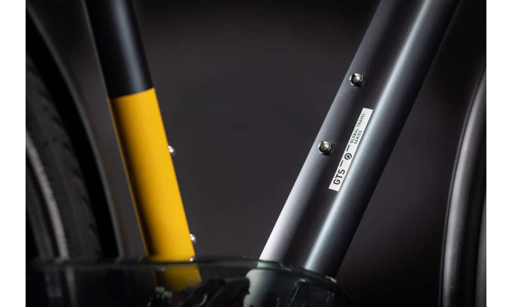 Dviratis Cube Touring Trapeze grey'n'yellow 2021 - 2