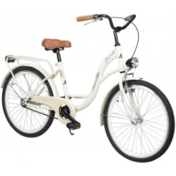 Dviratis AZIMUT Julie 24" 2023 light cream