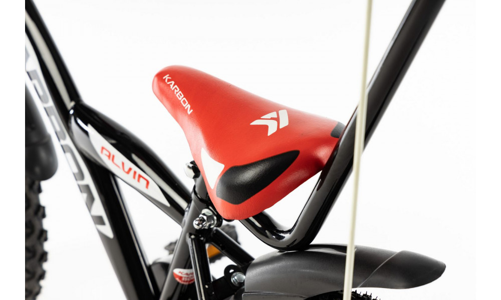 Dviratis Karbon Alvin 18 black-red - 1
