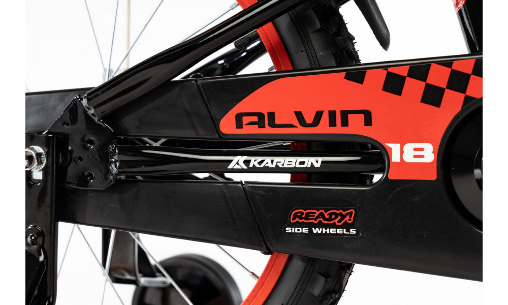 Dviratis Karbon Alvin 18 black-red - 6