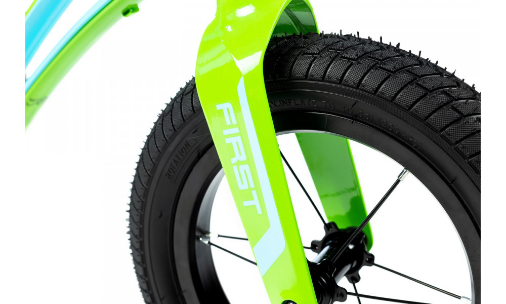 Balansinis dviratukas Karbon First green-blue - 4