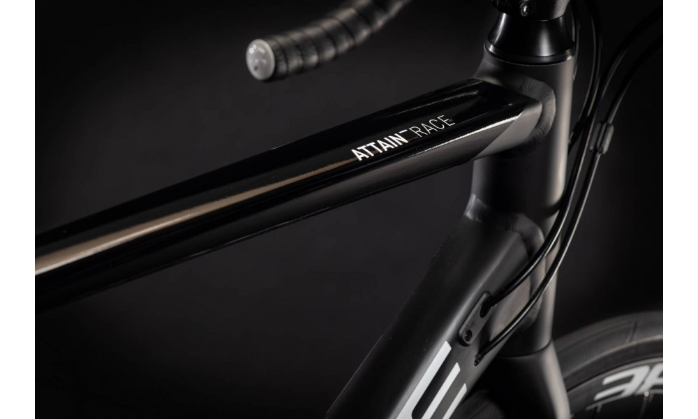 Dviratis Cube Attain Race black'n'white 2021 - 1
