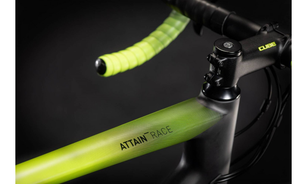 Dviratis Cube Attain GTC Race carbon'n'flashyellow 2021 - 1