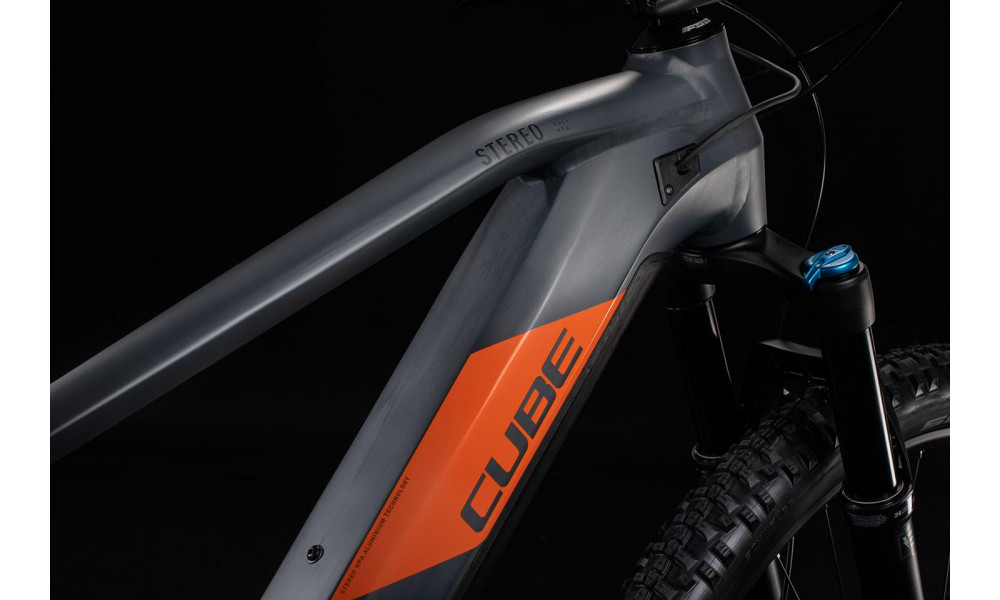 Elektrinis dviratis Cube Stereo Hybrid 120 Race 625 29 grey'n'orange 2020 - 2