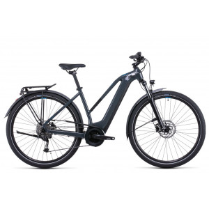 Elektrinis dviratis Cube Touring Hybrid ONE 400 Trapeze grey'n'blue 2022