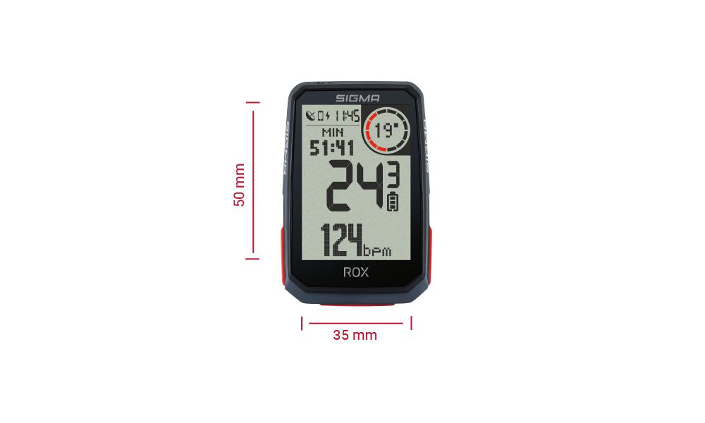 Dviračio kompiuteris SIGMA ROX 4.0 GPS Black - 2