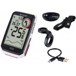 Dviračio kompiuteris SIGMA ROX 4.0 GPS White HR Set