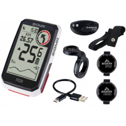 Dviračio kompiuteris SIGMA ROX 4.0 GPS White Sensor Set