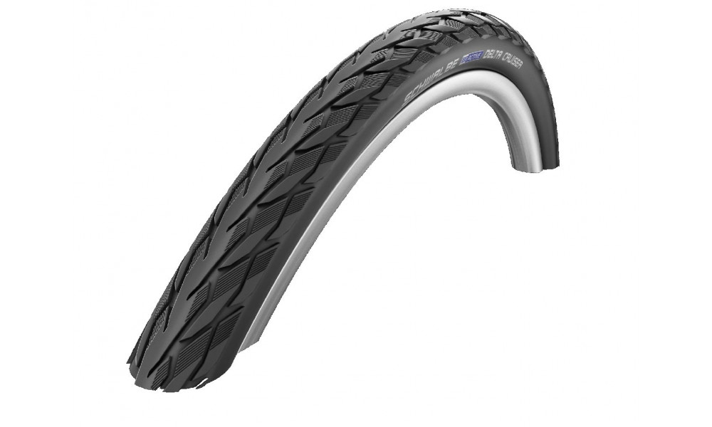 Padanga 28" Schwalbe Delta Cruiser Plus HS 431 Active Wired 40-622 / 28x1.50 Black-Reflex 