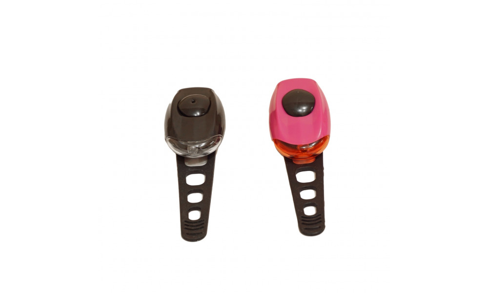 Apšvietimo komplektas Azimut Rubiplast 1LED 3F black/red - 2