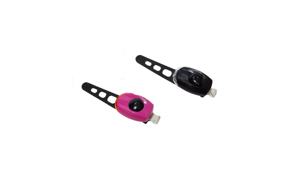 Apšvietimo komplektas Azimut Rubiplast 1LED 3F black/red - 6