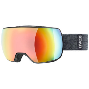 Slidinėjimo akiniai Uvex Compact FM black mat / rainbow
