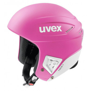 Slidinėjimo šalmas Uvex Race+ pink-white mat