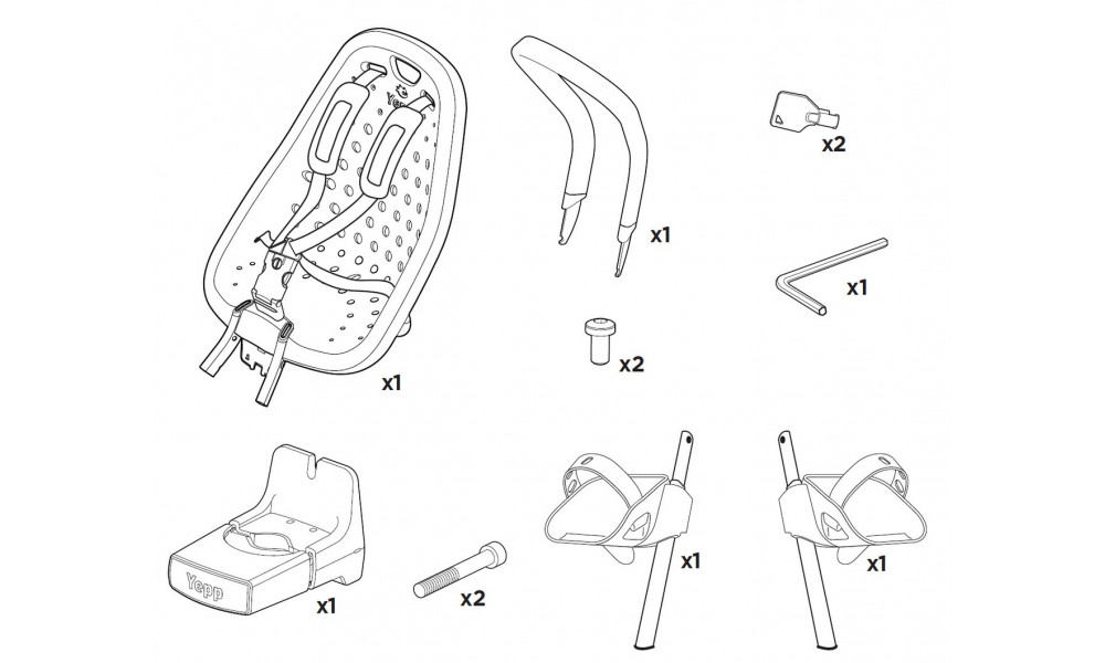 Vaikiška kėdutė Thule Yepp Mini front ocean - 7