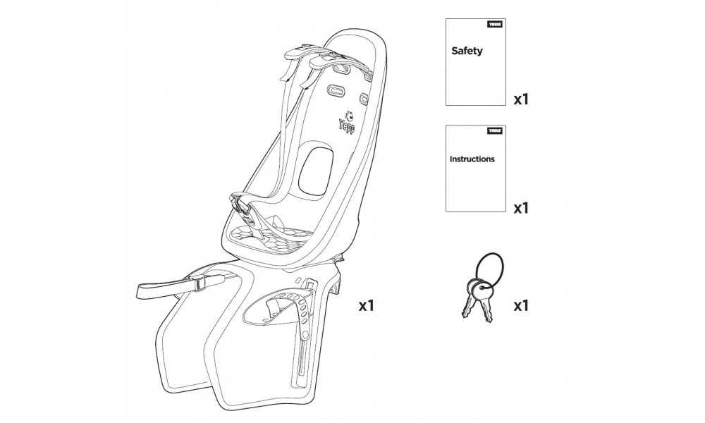 Vaikiška kėdutė Thule Yepp Nexxt Maxi carrier black - 7