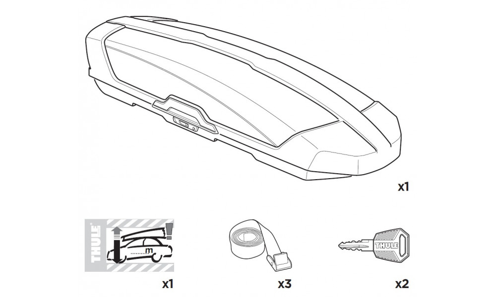 Stogo bagažinė Thule Motion XT XXL black glossy - 7