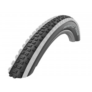 Padanga 27.5" Schwalbe Rapid Rob HS 425, Active Wired 57-584 White Stripes