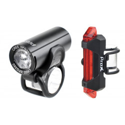Apšvietimo komplektas ProX Pictor CREE 350Lm + 10Lm USB black