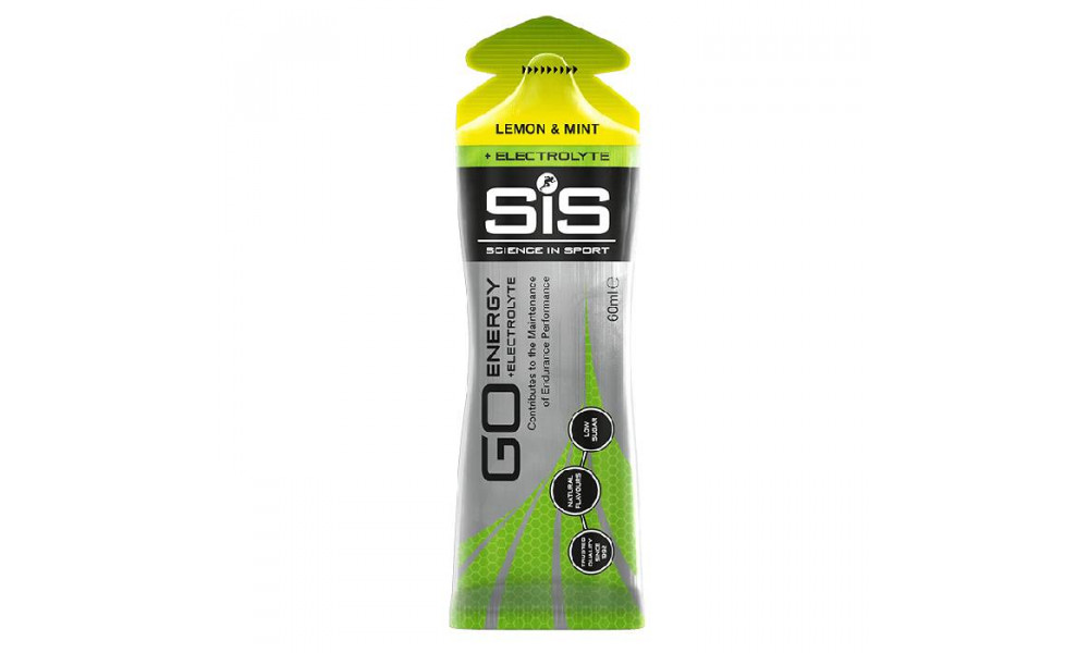 Elektrolitų gelis SiS Go Energy + Electrolyte Lemon & Mint 60ml 